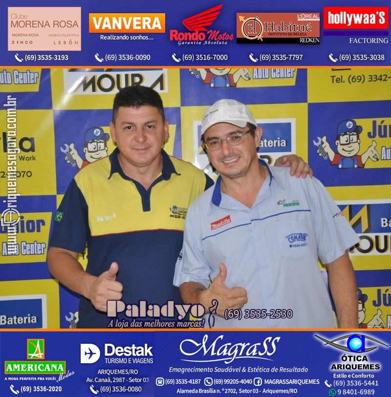 Aniversário oito anos da Júnior Auto Center Peças e Acessórios  na Av. Canaã