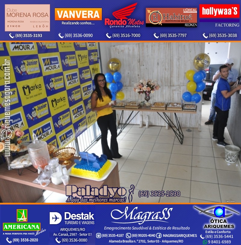 Aniversário oito anos da Júnior Auto Center Peças e Acessórios  na Av. Canaã