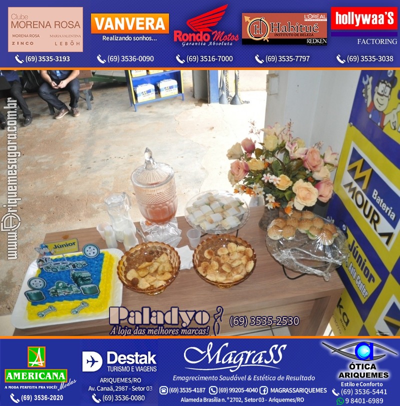 Aniversário oito anos da Júnior Auto Center Peças e Acessórios  na Av. Canaã