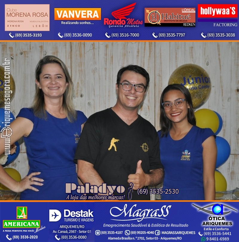 Aniversário oito anos da Júnior Auto Center Peças e Acessórios  na Av. Canaã
