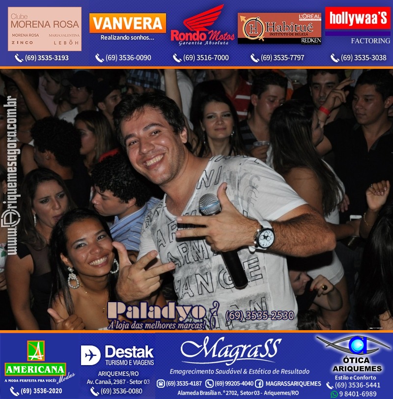 VAMOS LEMBRAR do Show Mr. Catra na V8 Music Hall 2012 em Ariquemes