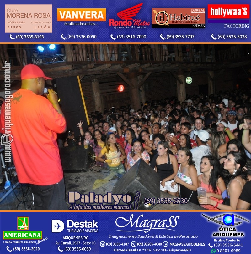 VAMOS LEMBRAR do Show Mr. Catra na V8 Music Hall 2012 em Ariquemes