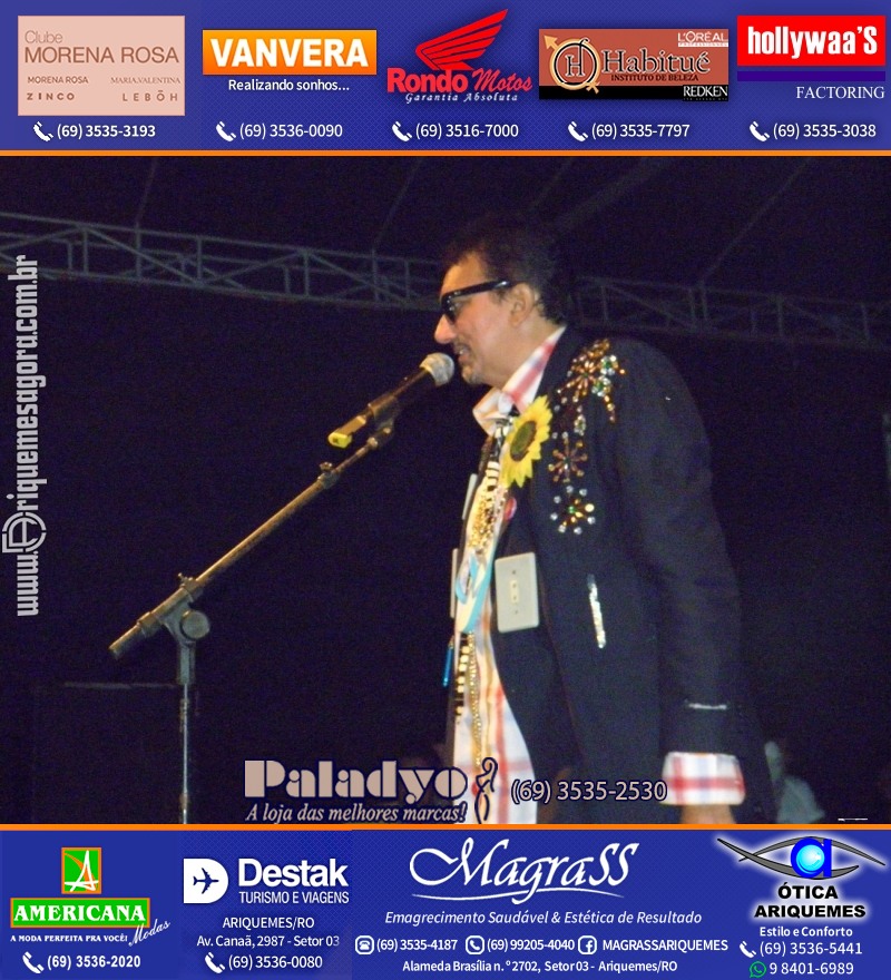 VAMOS LEMBRAR do Baile Brega & Chic 2011 na AABB Ariquemes com cantor e humorista Falcão