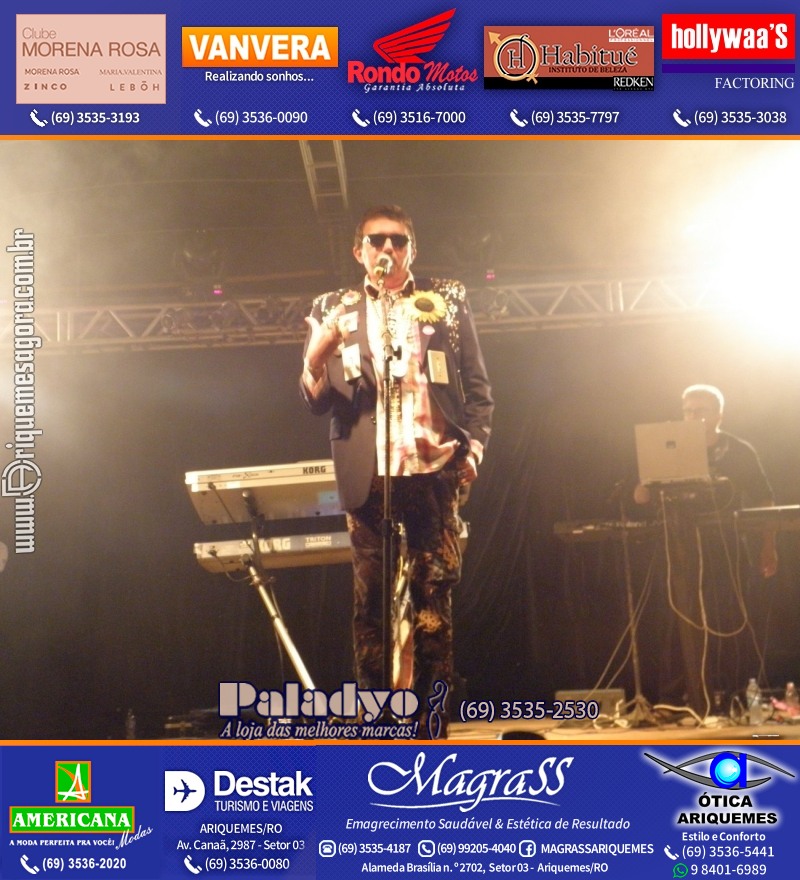 VAMOS LEMBRAR do Baile Brega & Chic 2011 na AABB Ariquemes com cantor e humorista Falcão