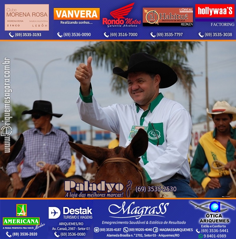 VAMOS LEMBRAR “Porque Recordar é Viver” – Cavalgada de 2012 da EXPOARI em Ariquemes