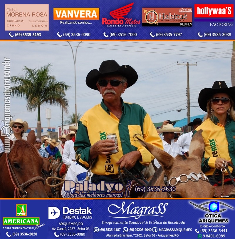 VAMOS LEMBRAR “Porque Recordar é Viver” – Cavalgada de 2012 da EXPOARI em Ariquemes