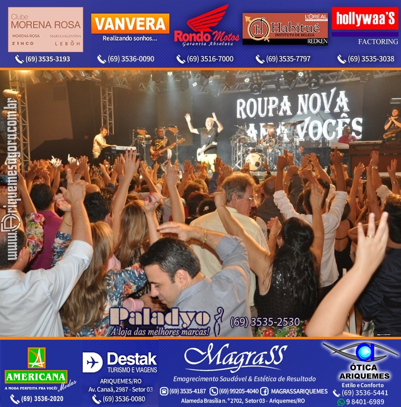 VAMOS REPRISAR do JANTAR ITALIANO com Show de Roupa Nova em Ariquemes