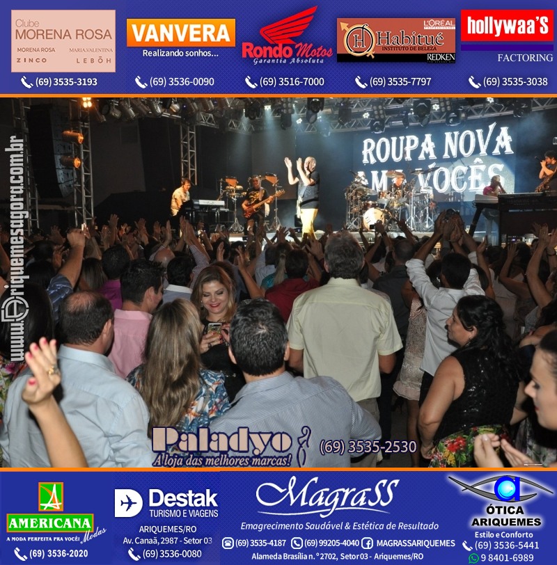VAMOS REPRISAR do JANTAR ITALIANO com Show de Roupa Nova em Ariquemes