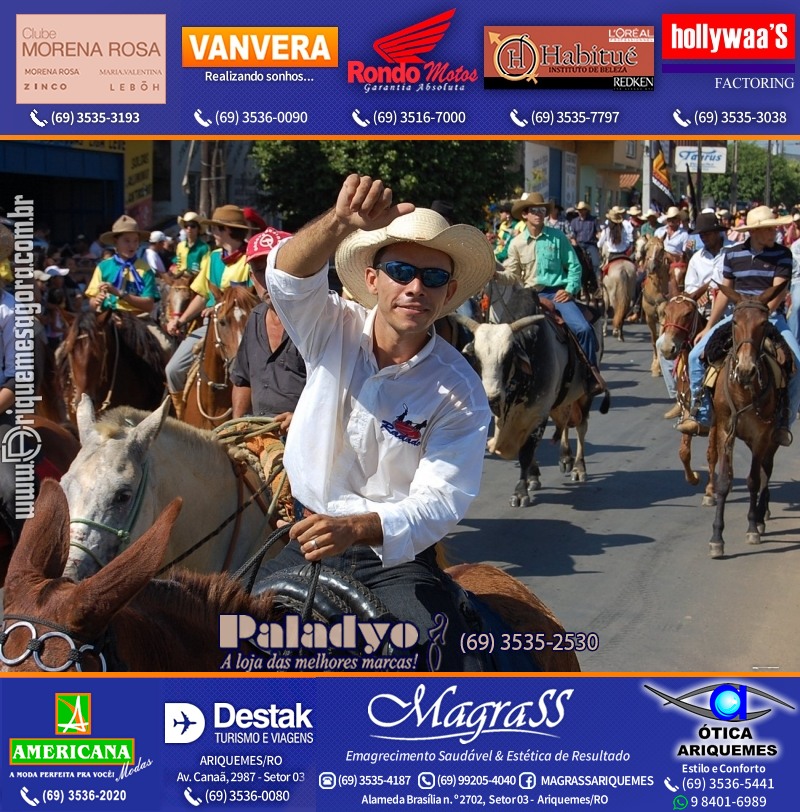 VAMOS REPRISAR EXPOARI 2010 - Cavalgada, Abertura, FEMUAR - DIA