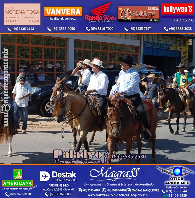 VAMOS REPRISAR EXPOARI 2010 - Cavalgada, Abertura, FEMUAR - DIA