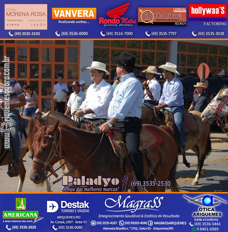 VAMOS REPRISAR EXPOARI 2010 - Cavalgada, Abertura, FEMUAR - DIA