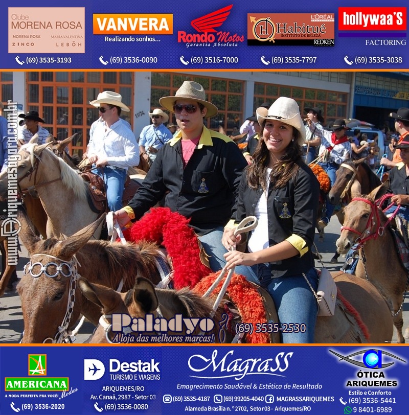 VAMOS REPRISAR EXPOARI 2010 - Cavalgada, Abertura, FEMUAR - DIA