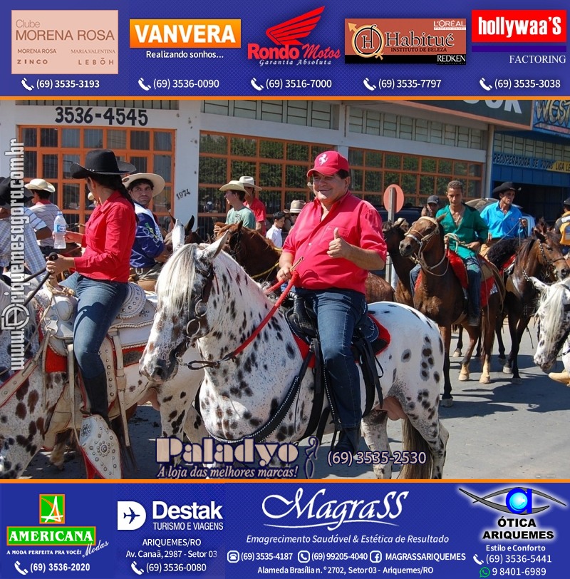 VAMOS REPRISAR EXPOARI 2010 - Cavalgada, Abertura, FEMUAR - DIA