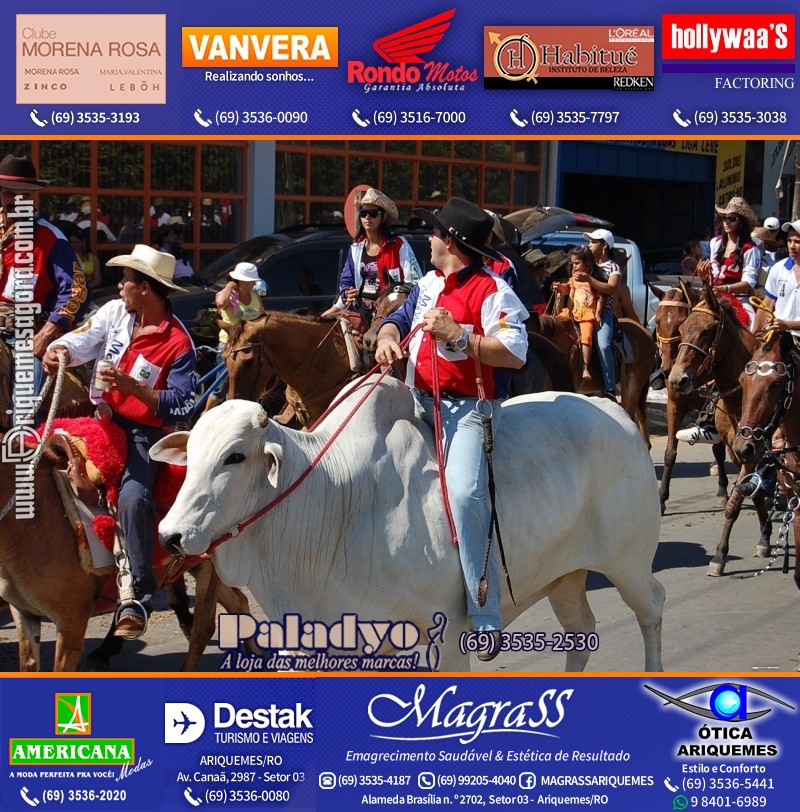 VAMOS REPRISAR EXPOARI 2010 - Cavalgada, Abertura, FEMUAR - DIA