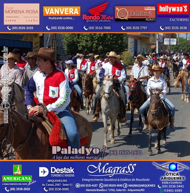 VAMOS REPRISAR EXPOARI 2010 - Cavalgada, Abertura, FEMUAR - DIA