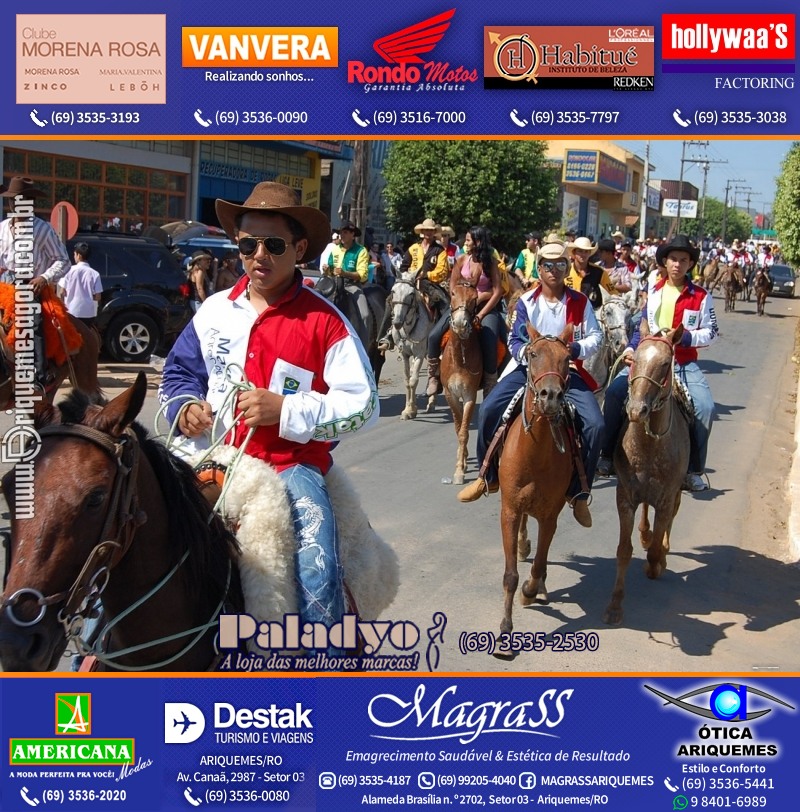 VAMOS REPRISAR EXPOARI 2010 - Cavalgada, Abertura, FEMUAR - DIA