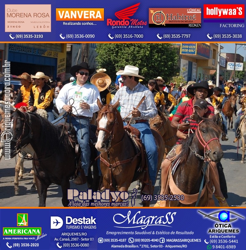 VAMOS REPRISAR EXPOARI 2010 - Cavalgada, Abertura, FEMUAR - DIA