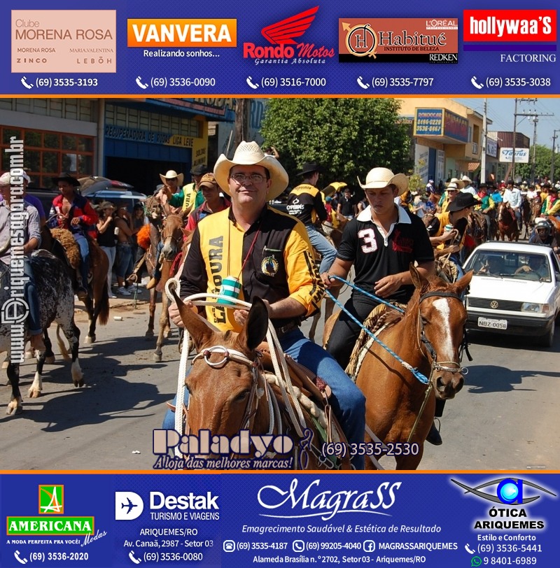 VAMOS REPRISAR EXPOARI 2010 - Cavalgada, Abertura, FEMUAR - DIA
