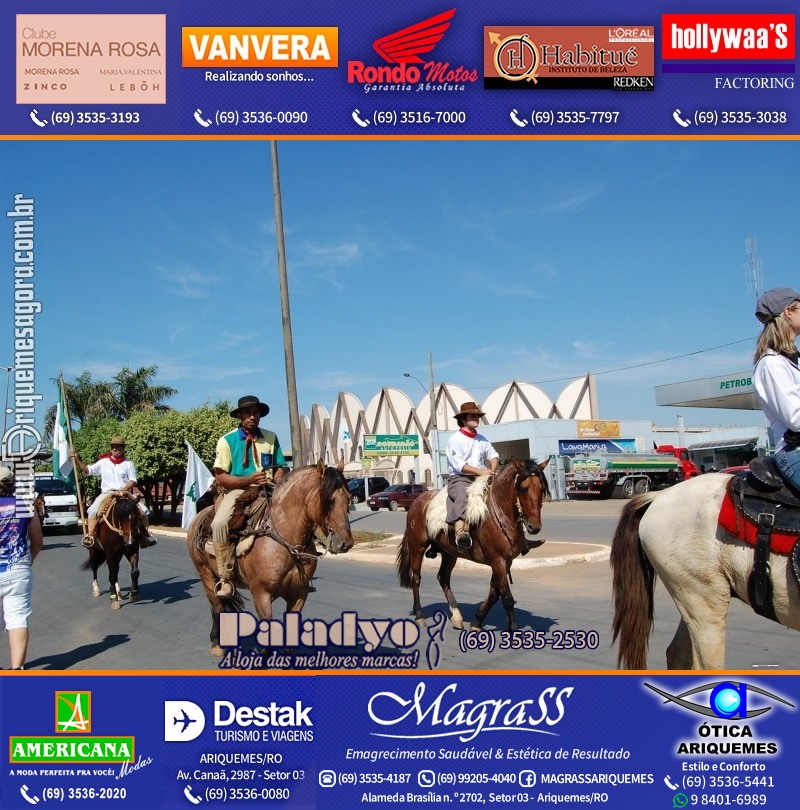 VAMOS REPRISAR EXPOARI 2010 - Cavalgada, Abertura, FEMUAR - DIA