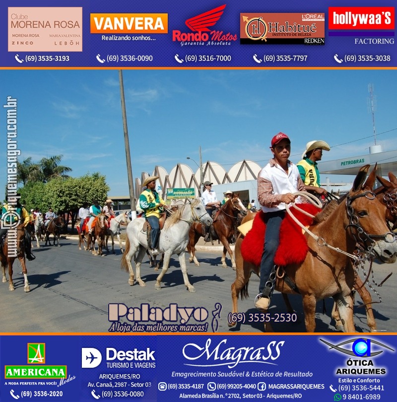 VAMOS REPRISAR EXPOARI 2010 - Cavalgada, Abertura, FEMUAR - DIA
