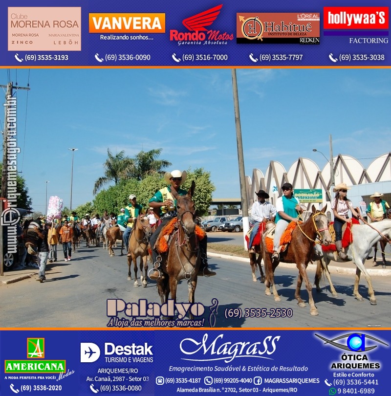VAMOS REPRISAR EXPOARI 2010 - Cavalgada, Abertura, FEMUAR - DIA