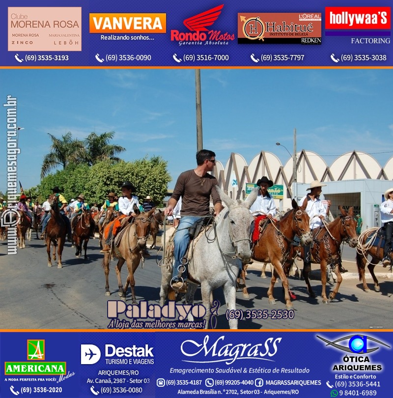 VAMOS REPRISAR EXPOARI 2010 - Cavalgada, Abertura, FEMUAR - DIA