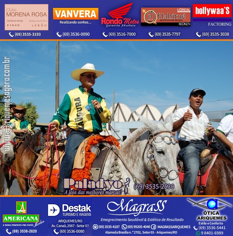VAMOS REPRISAR EXPOARI 2010 - Cavalgada, Abertura, FEMUAR - DIA
