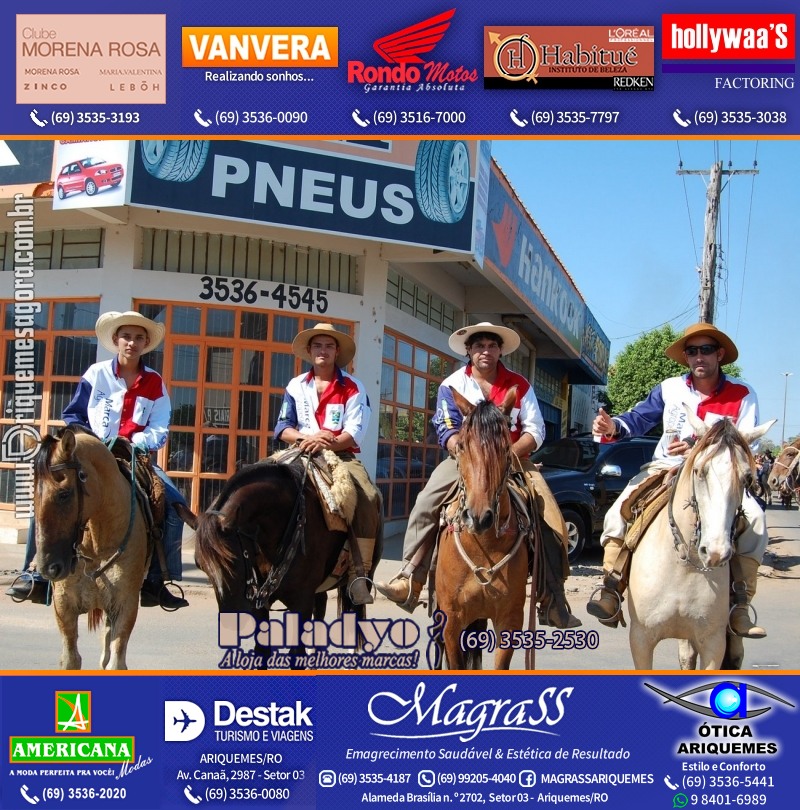 VAMOS REPRISAR EXPOARI 2010 - Cavalgada, Abertura, FEMUAR - DIA
