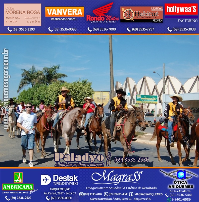 VAMOS REPRISAR EXPOARI 2010 - Cavalgada, Abertura, FEMUAR - DIA
