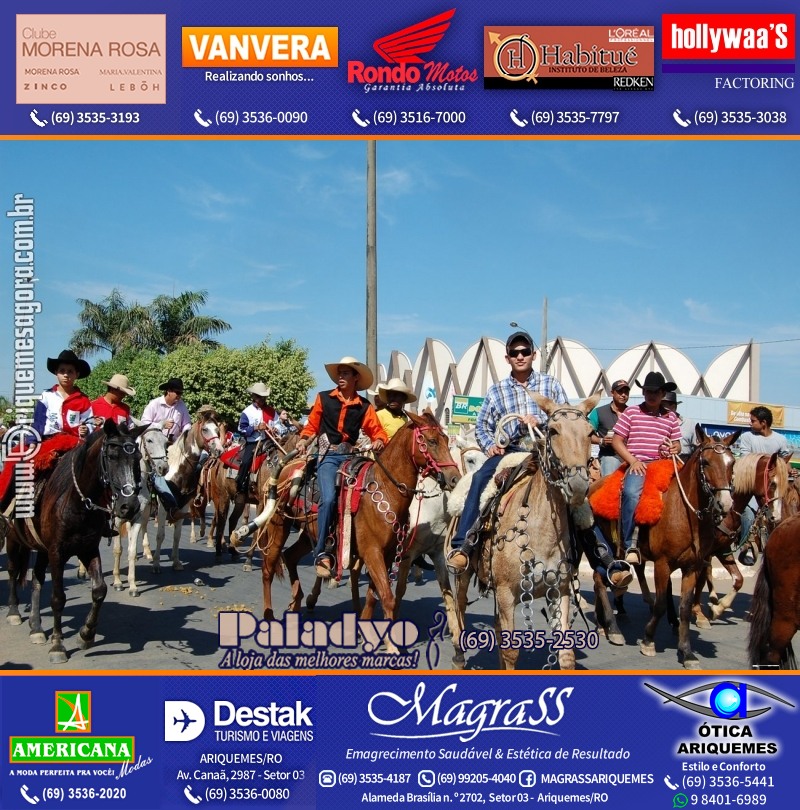 VAMOS REPRISAR EXPOARI 2010 - Cavalgada, Abertura, FEMUAR - DIA