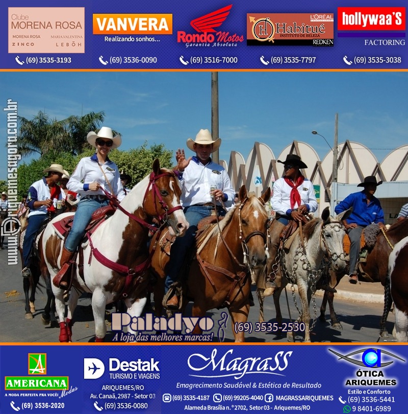 VAMOS REPRISAR EXPOARI 2010 - Cavalgada, Abertura, FEMUAR - DIA