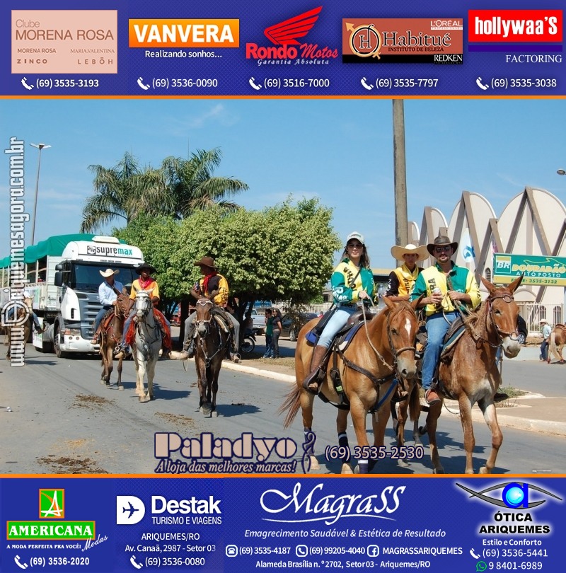 VAMOS REPRISAR EXPOARI 2010 - Cavalgada, Abertura, FEMUAR - DIA