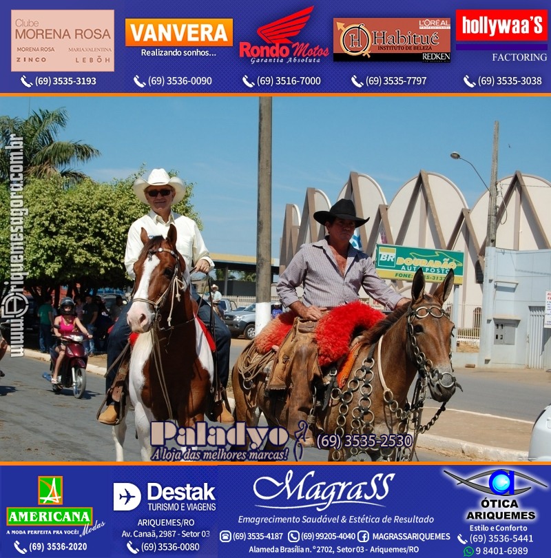 VAMOS REPRISAR EXPOARI 2010 - Cavalgada, Abertura, FEMUAR - DIA
