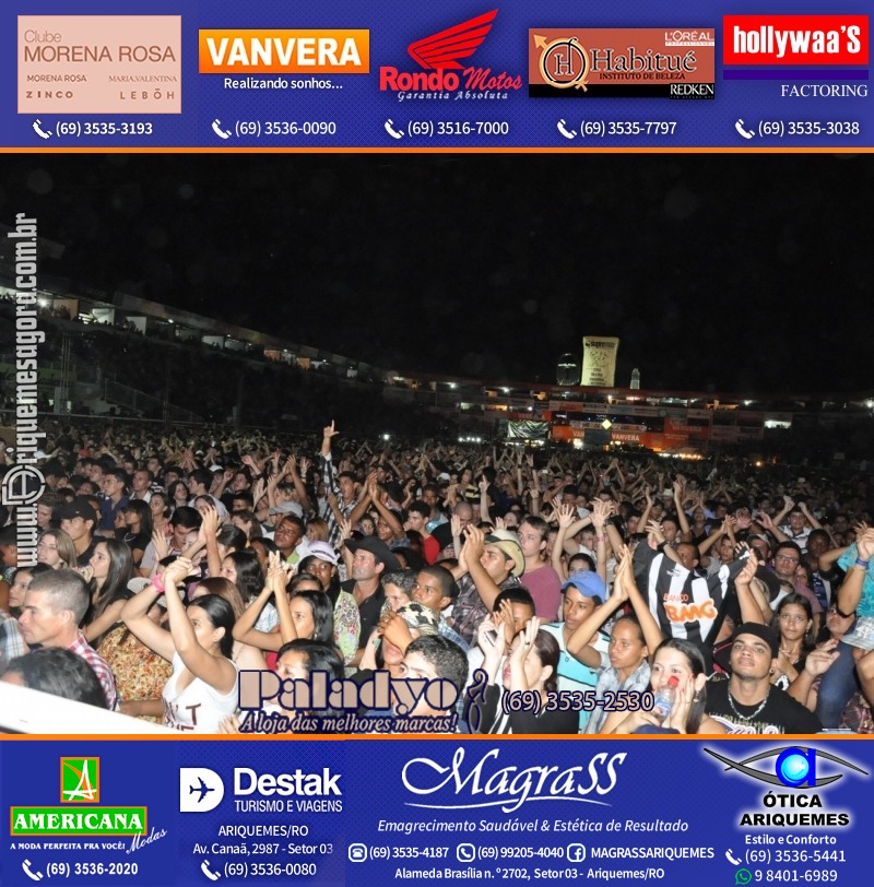 VAMOS LEMBRAR EXPOARI 2013 – Camarote & Galera & V8 na APA & Show com Jota Quest