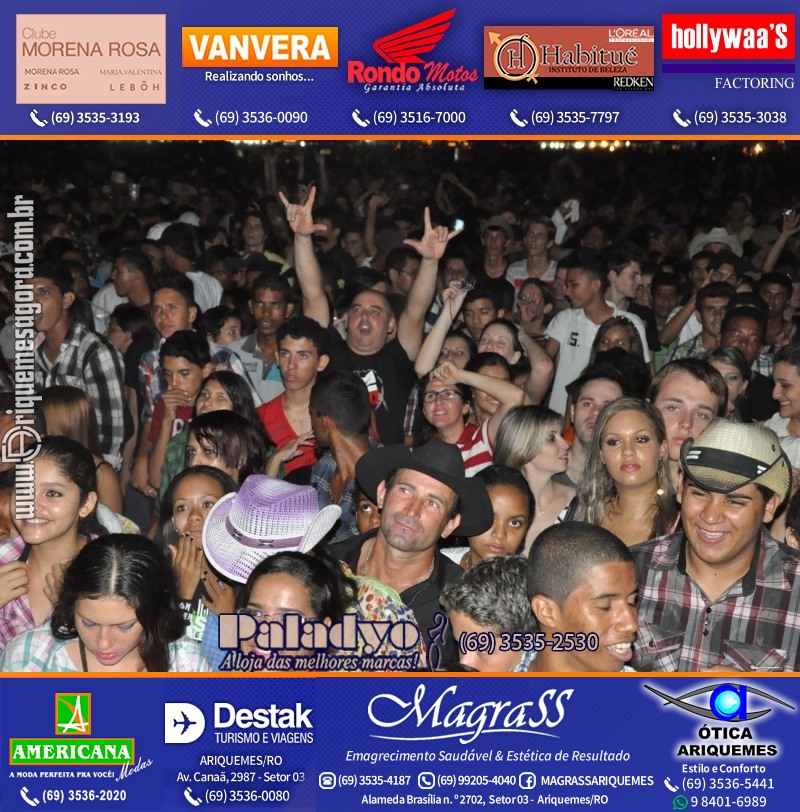 VAMOS LEMBRAR EXPOARI 2013 – Camarote & Galera & V8 na APA & Show com Jota Quest