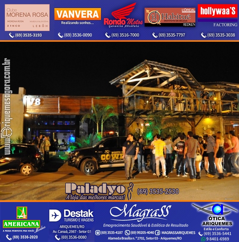 VAMOS LEMBRAR Cowboy Eletrônico 2012 na V8 Ariquemes