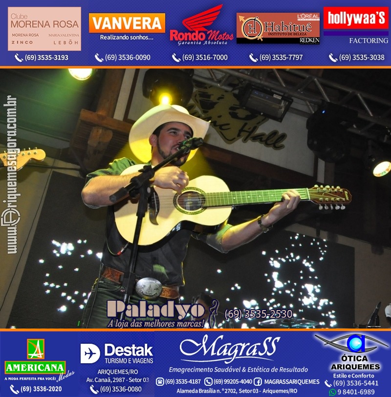 VAMOS LEMBRAR Cowboy Eletrônico 2012 na V8 Ariquemes