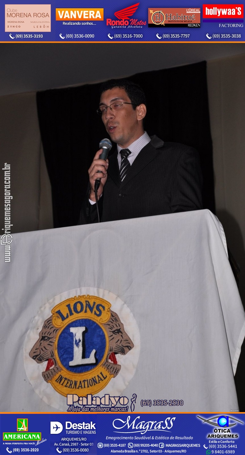 VAMOS LEMBRAR DESTAQUE 2012 - 16º PRÊMIO LEÃO - Realização Lions Clube Ariquemes Canaã Rondônia - Galera e Homenageados