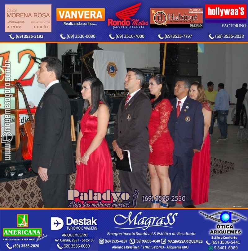 VAMOS LEMBRAR DESTAQUE 2012 - 16º PRÊMIO LEÃO - Realização Lions Clube Ariquemes Canaã Rondônia - Galera e Homenageados