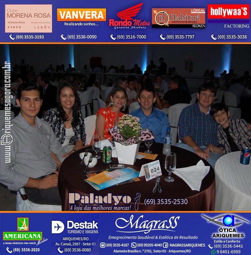 VAMOS LEMBRAR DESTAQUE 2012 - 16º PRÊMIO LEÃO - Realização Lions Clube Ariquemes Canaã Rondônia - Galera e Homenageados