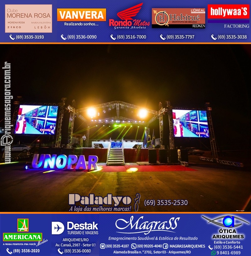 Formatura UNOPAR DRIVE-IN em Ariquemes Rondônia