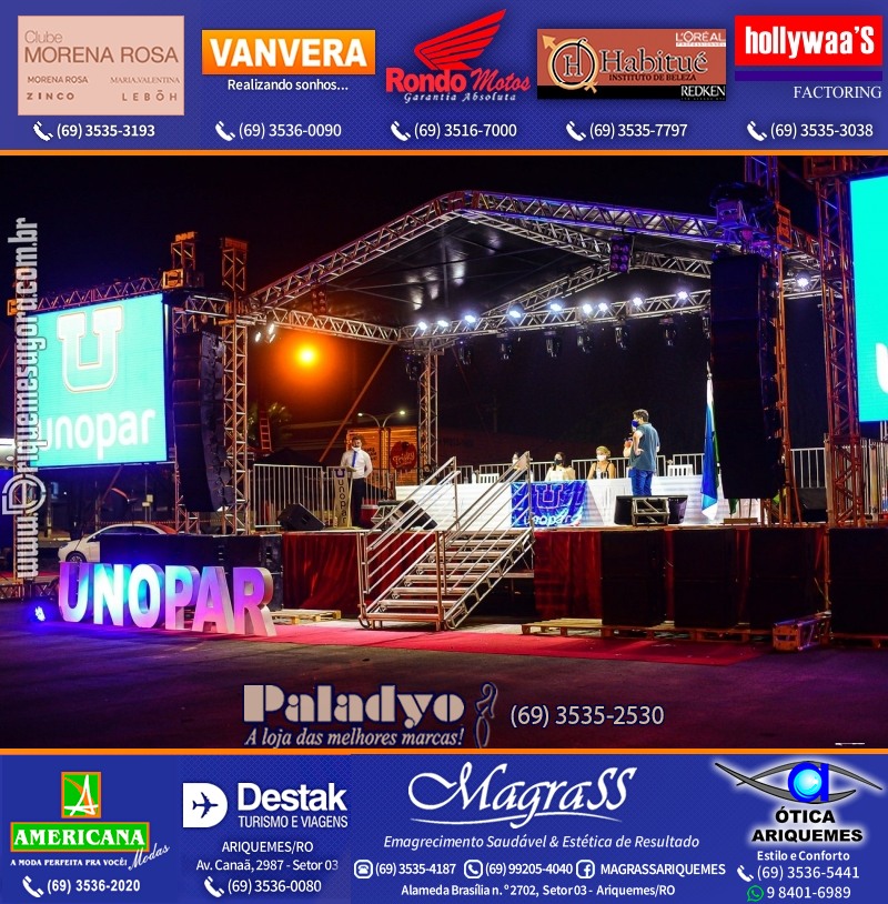 Formatura UNOPAR DRIVE-IN em Ariquemes Rondônia