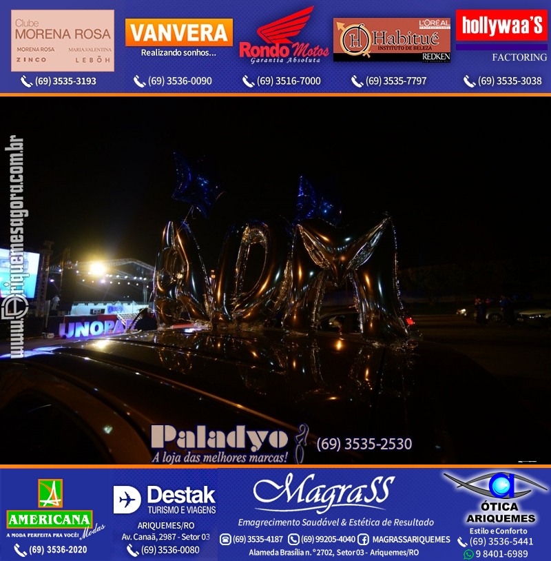 Formatura UNOPAR DRIVE-IN em Ariquemes Rondônia