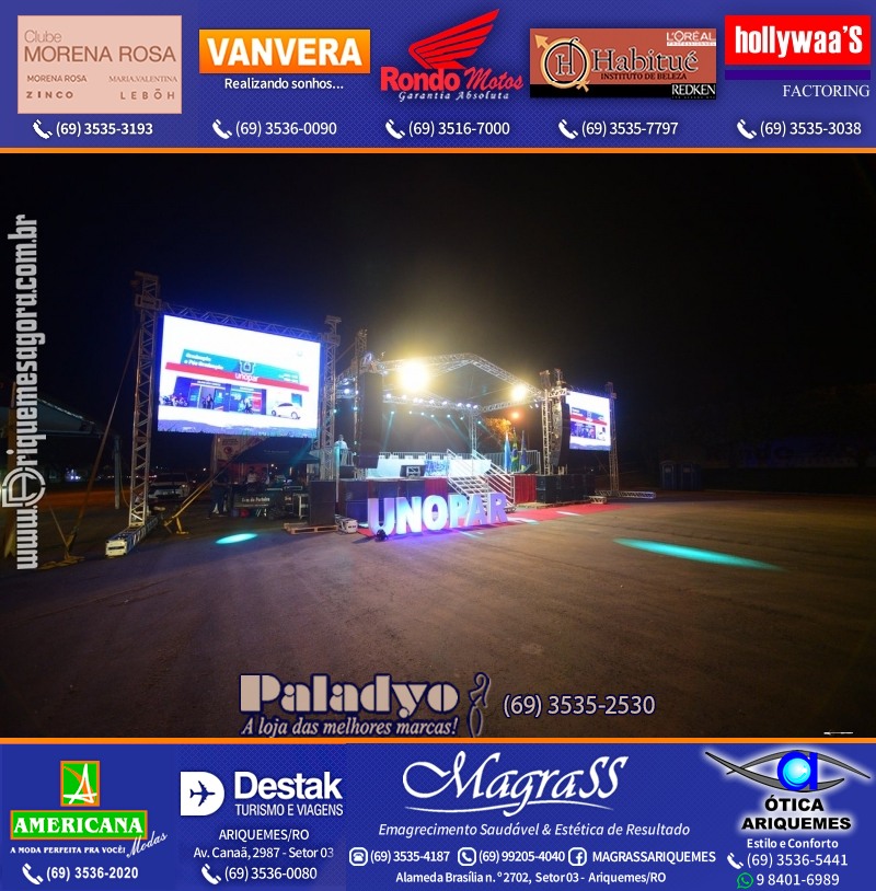 Formatura UNOPAR DRIVE-IN em Ariquemes Rondônia