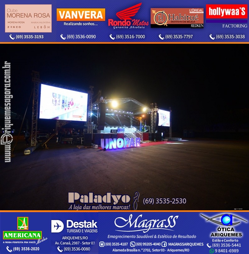 Formatura UNOPAR DRIVE-IN em Ariquemes Rondônia