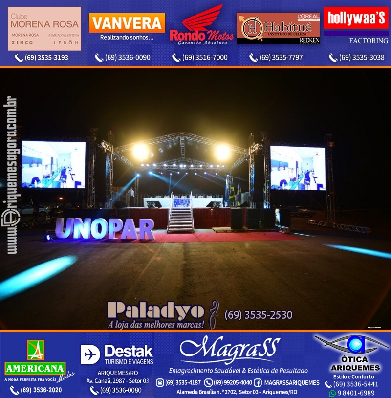 Formatura UNOPAR DRIVE-IN em Ariquemes Rondônia