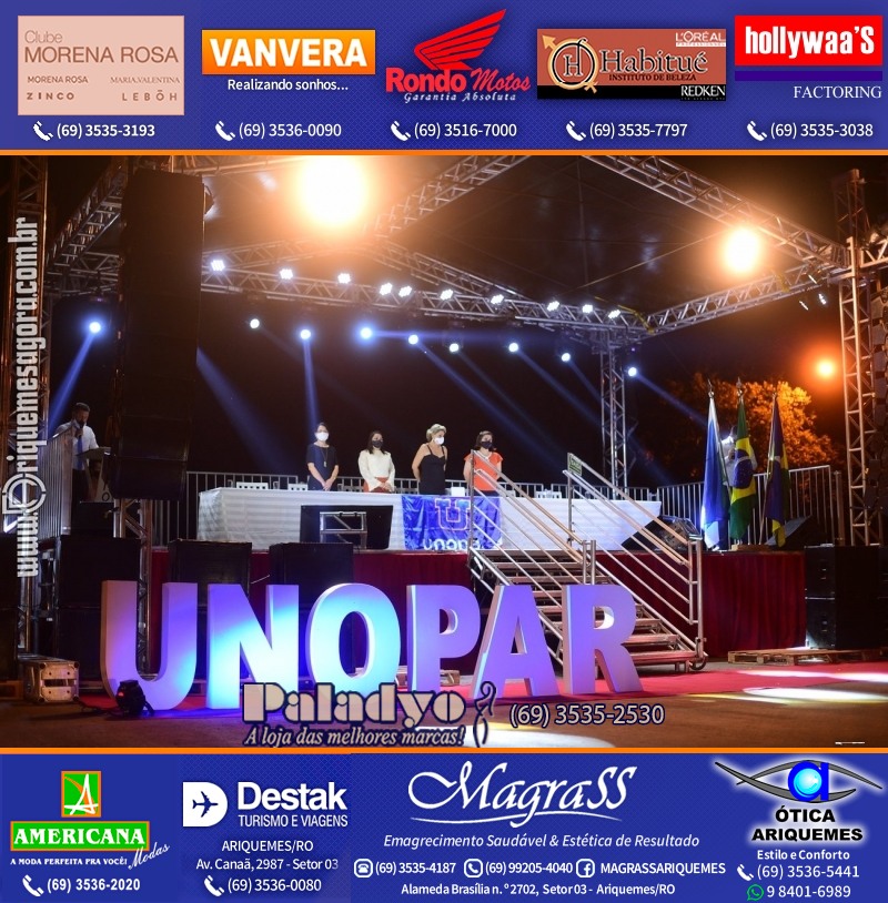 Formatura UNOPAR DRIVE-IN em Ariquemes Rondônia