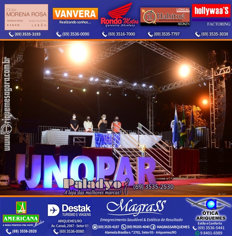 Formatura UNOPAR DRIVE-IN em Ariquemes Rondônia