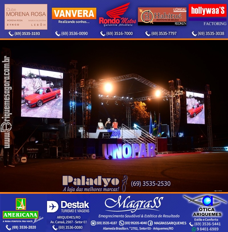 Formatura UNOPAR DRIVE-IN em Ariquemes Rondônia