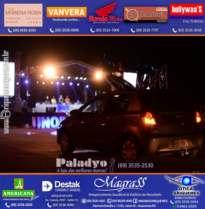 Formatura UNOPAR DRIVE-IN em Ariquemes Rondônia